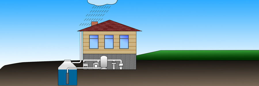 Filtering and Disinfecting Water in a Rainwater Harvesting System