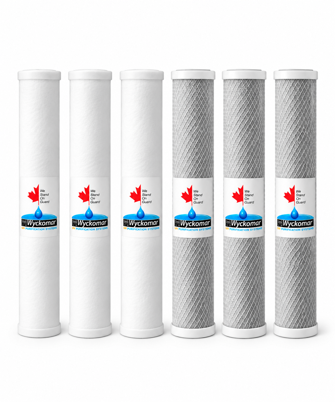 Sediment & Carbon Filters | Pack of 6 | For The Ontario | UV700 | 20-SC | Wyckomar