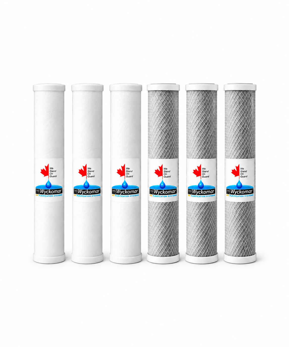 Sediment & Carbon Filters | Pack of 6 | For The Ontario | UV700 | 20-SC | Wyckomar