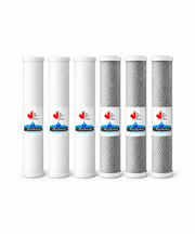 Sediment & Carbon Filters | Pack of 6 | For The Ontario | UV700 | 20-SC | Wyckomar