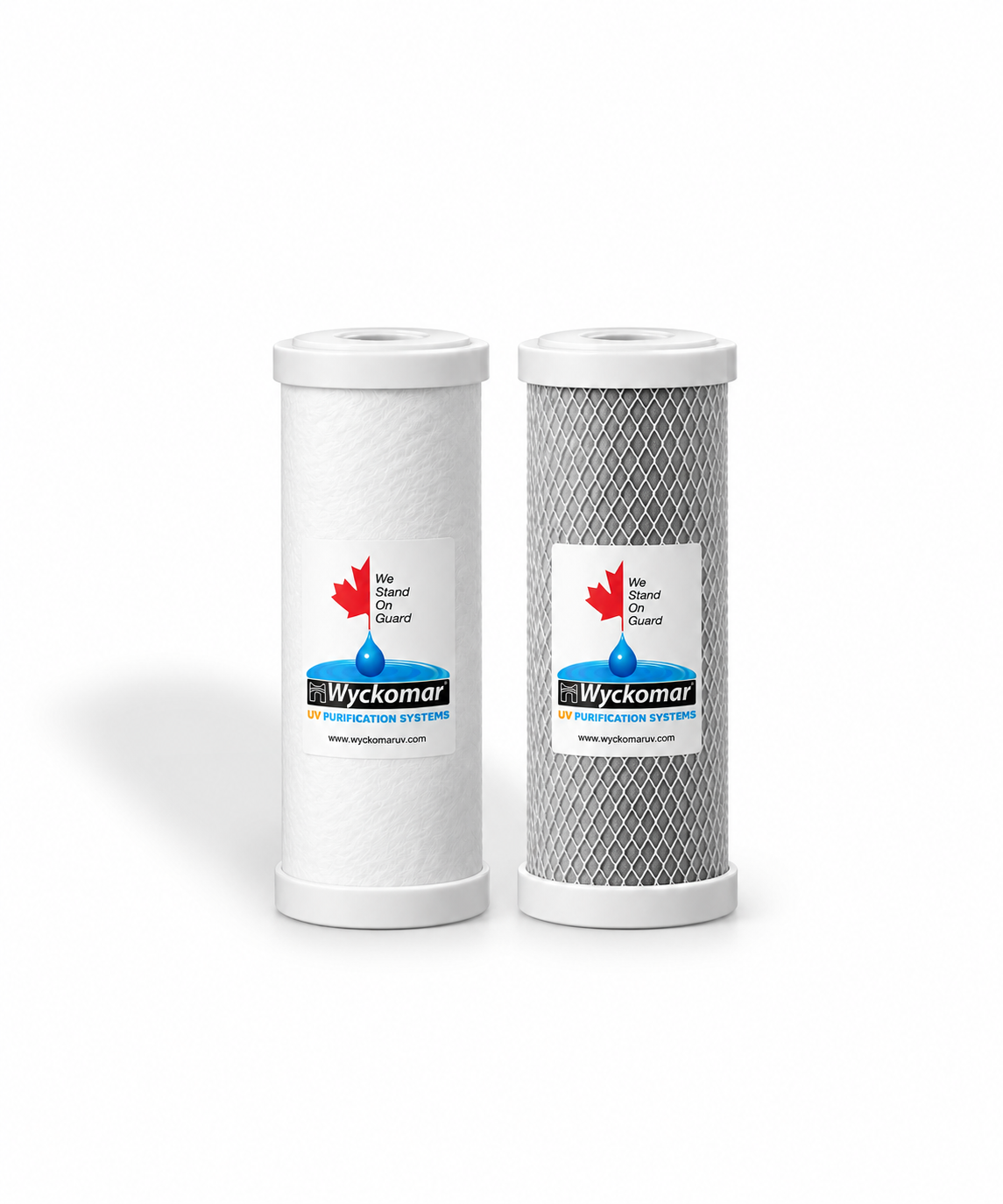 Sediment & Carbon Filters | Pack of 2 | For The Superior | 10" BigBlue | 14-10BB-SC | Wyckomar